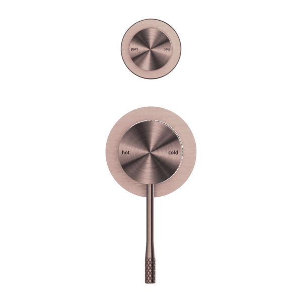 Nero Opal Shower Mixer with Diverter, Separate Plate - Brushed Bronze PVD NR251909eBZ