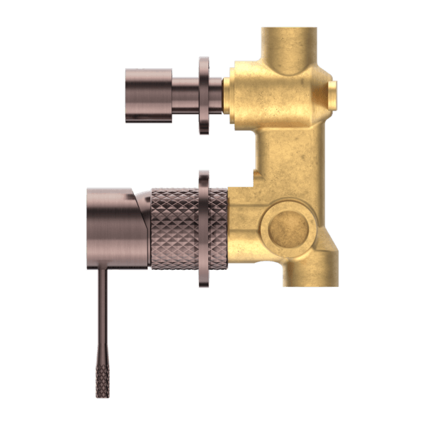 Nero Opal Shower Mixer with Diverter, Separate Plate - Brushed Bronze PVD NR251909eBZ