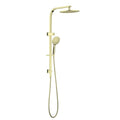 Nero Bianca Flat Rail Round 250mm Combination Shower - Brushed Gold / NR250805cBG