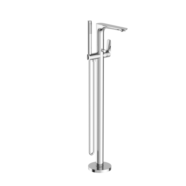 Nero Bianca Freestanding Bath Mixer with Handshower - Chrome / NR321503aCH