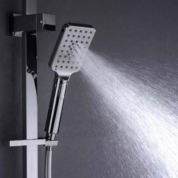 Nero Celia Flat Rail Square 250mm Combination Shower - Chrome