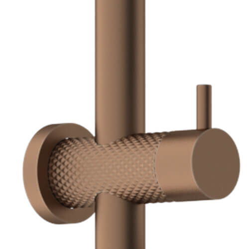 Nero Opal Combination Twin Shower Set Brushed Bronze
