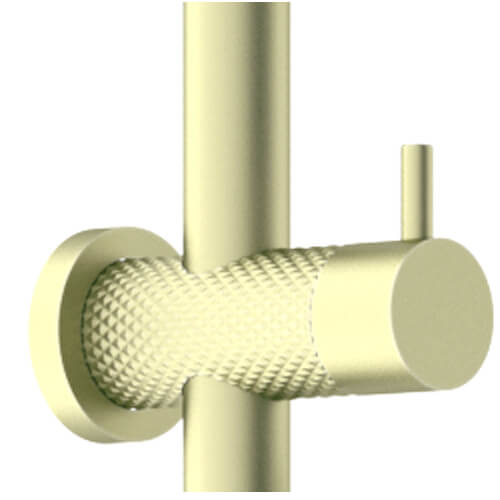 Nero Opal Combination Twin Shower Set Brushed Gold, NR251905eBG