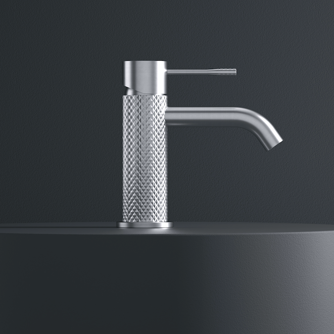 Nero Opal Basin Mixer - Brushed Nickel PVD NR251901BN