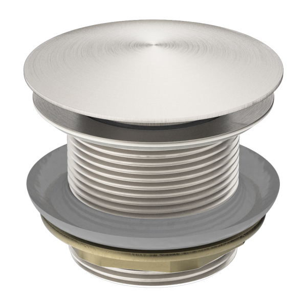 Vogue NRA707BN Brushed Nickel Domed Pull Out Bath Waste No Overflow 40mm