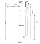 nero-bianca-freestanding-bath-mixer-with-handshower-gunmetal-grey-nr321503agm