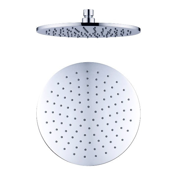 Nero 250mm Round Brass Shower Head Chrome // NRROA1001CH