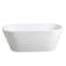 Ovia Oval Freestanding Bath 1700mm - Gloss White