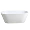 Ovia Oval Freestanding Bath 1400mm - Gloss White