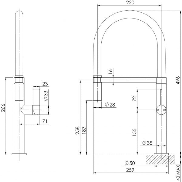 Phoenix Prize Flexible Coil Sink Mixer - Chrome