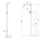Phoenix Mekko Floor Mounted Bath Mixer - Matte Black