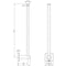 Radii Spare Toilet Roll Holder Square Plate - Chrome