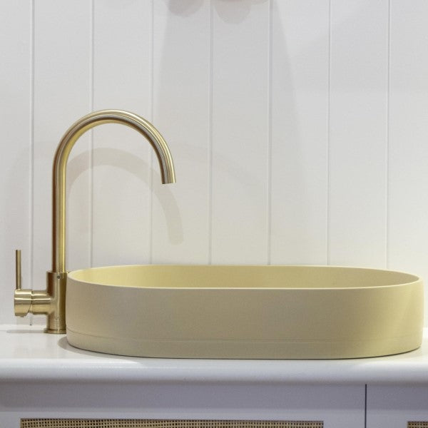 Nood Co Pill Oval Concrete Basin - Sand