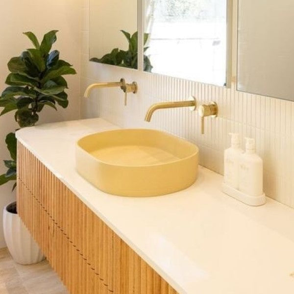Nood Co Pill Oval Concrete Basin - Sand