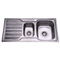 Porta Square Sink 980x480 1.25 Bowls and Drainer Sink