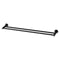 Radii Double Towel Rail 800mm Round Plate - Matte Black