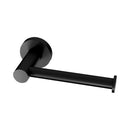 Radii Toilet Roll Holder Round Plate - Matte Black