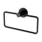 Radii Hand Towel Holder Round Plate - Matte Black