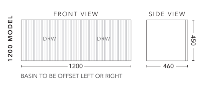 RF Warm Vanity Units, Made To Order, Multiple Options
