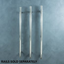 Radiant 12V Vertical Single Bar Round Heated Towel Rail Polished