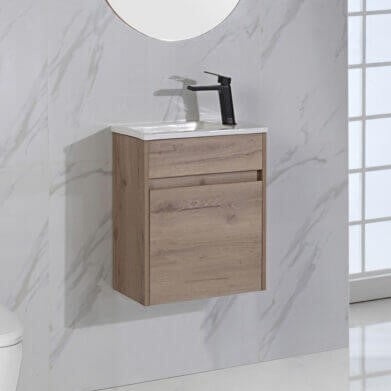 Aulic Revit Compact Vanity Unit, Ceramic Basin