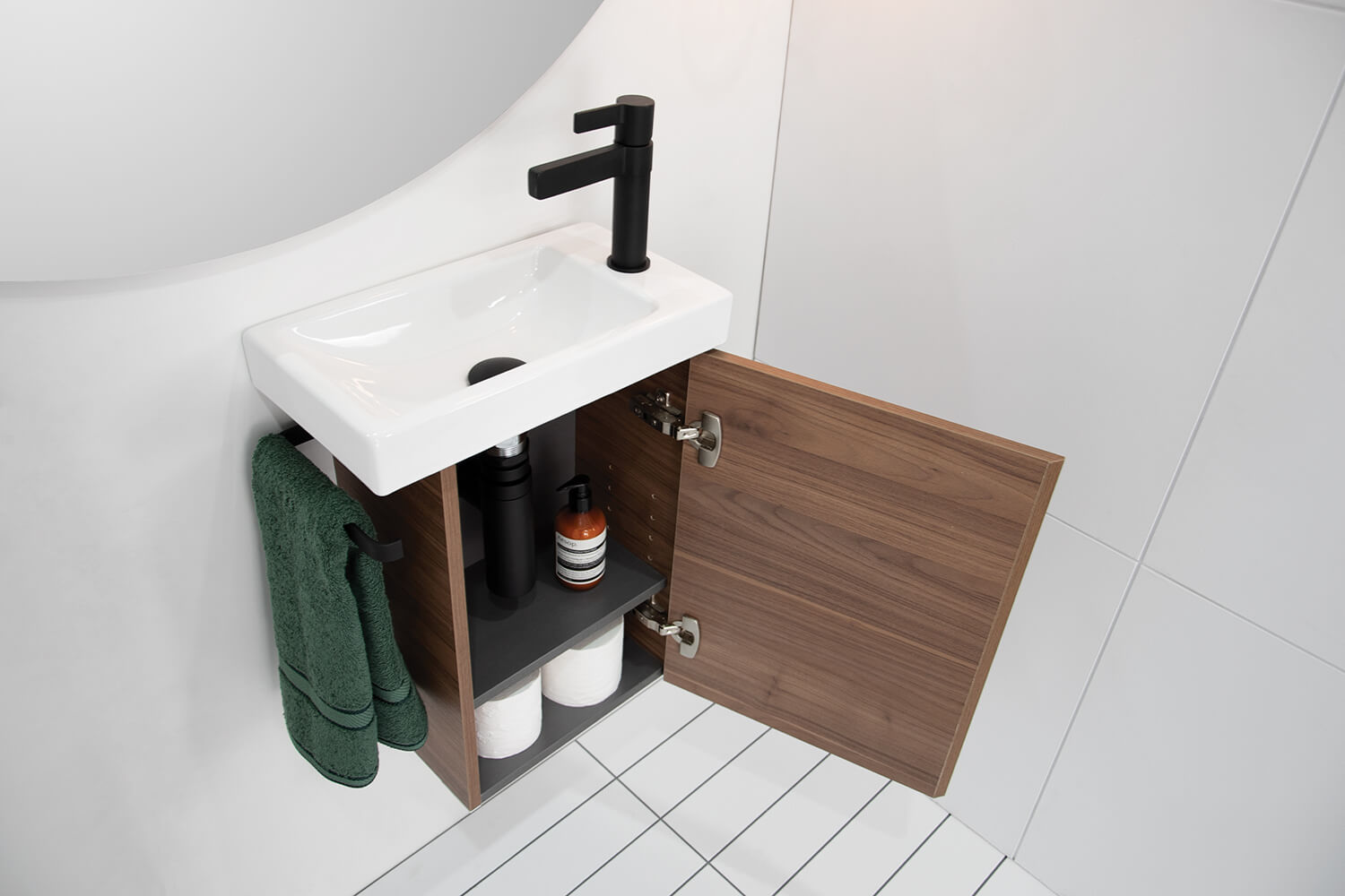 Seek 400mm Wall Hung Vanity - White Basin
