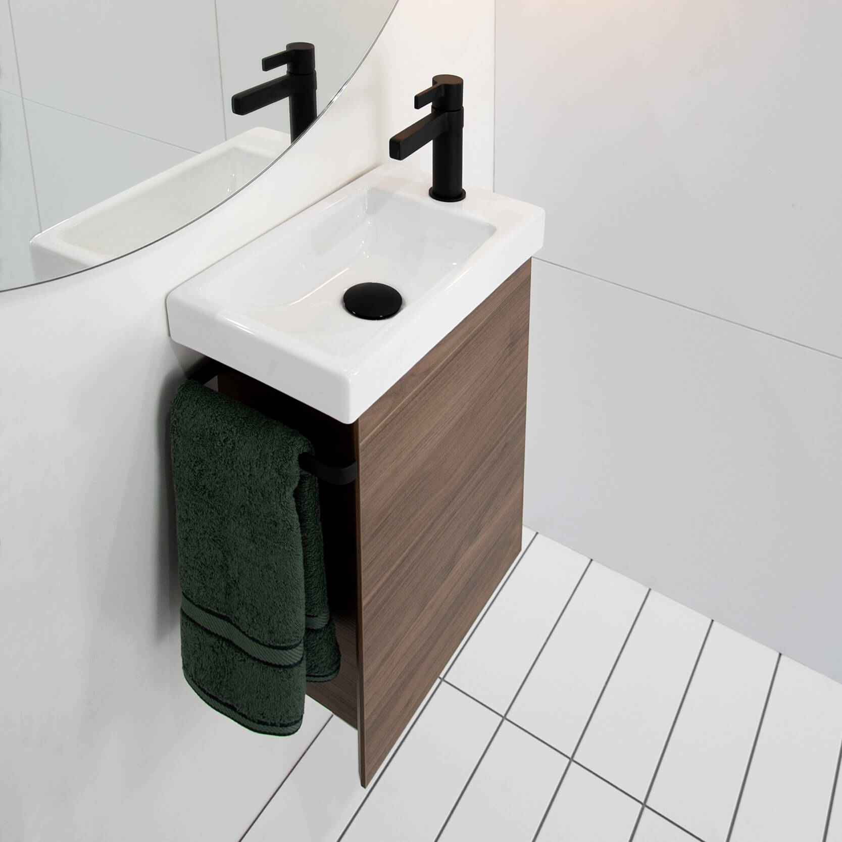 Seek 400mm Wall Hung Vanity - White Basin