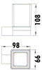 Series 64 Toothbrush Tumbler Chrome