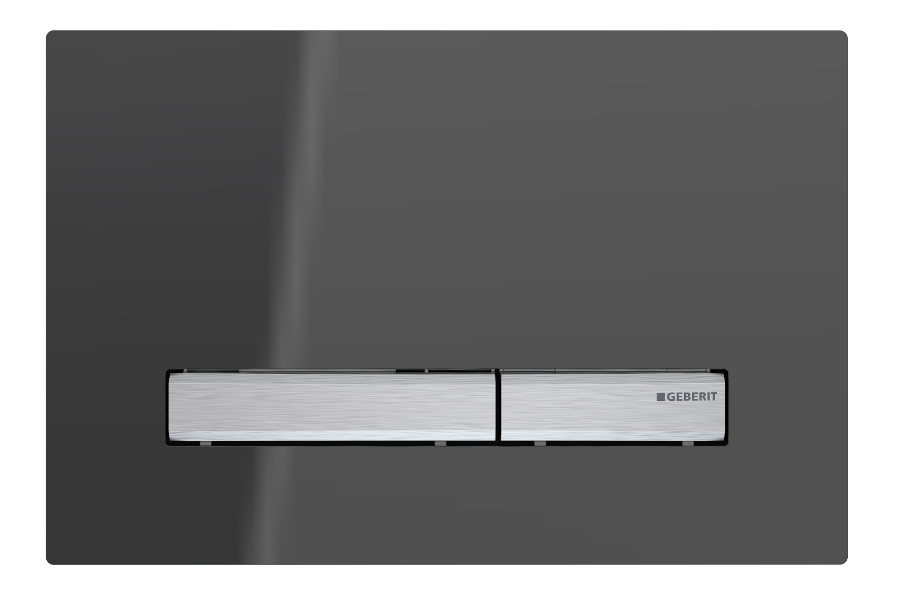 Geberit In Wall Package - Houston Raised Height Pan - Sigma 50 Glass Button