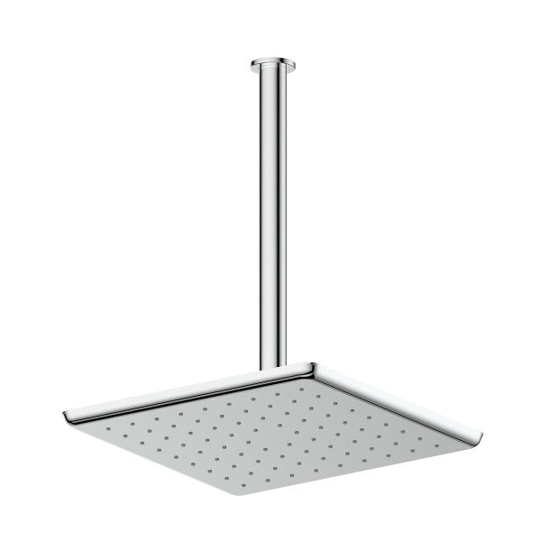 Greens Swept Overhead Ceiling Shower - Chrome