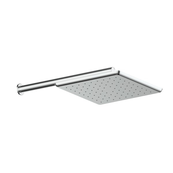 Greens Swept Overhead Wall Shower - Chrome