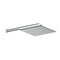 Greens Swept Overhead Wall Shower - Chrome