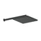 Greens Swept Overhead Wall Shower - Matte Black