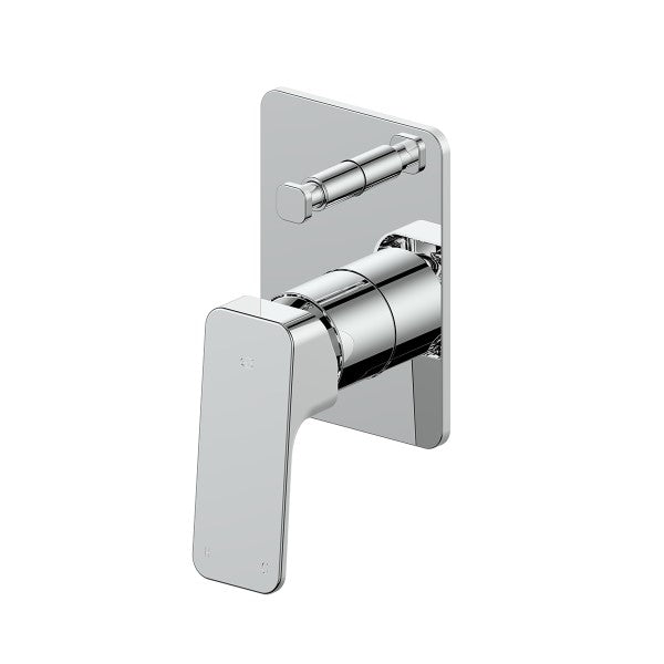 Greens Swept Shower Mixer with Diverter - Chrome
