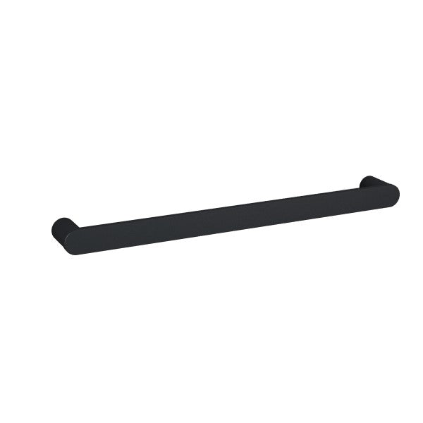 Thermorail Flat Pill Single Bar Heated Towel Rail DSP6B - Matte Black