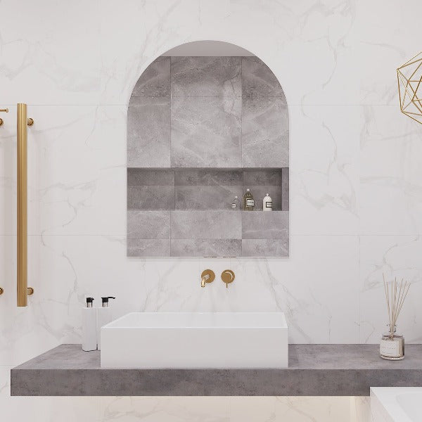 Ablaze Aspen Arch Polished Edge Mirror 500mm x 800mm