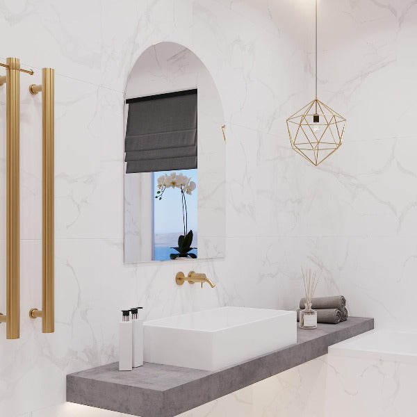 Ablaze Aspen Arch Polished Edge Mirror With Demister 500mm x 800mm