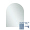 Ablaze Aspen Arch Polished Edge Mirror With Demister 750mm x 1000mm