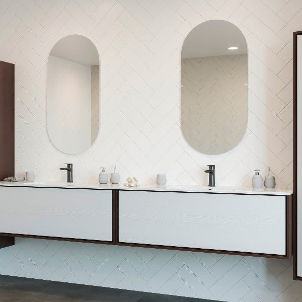 Ablaze Duke Pill Polished Edge Mirror 500mm x 1000mm