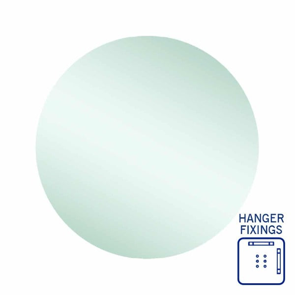 Ablaze Rio Round Polished Edge Mirror 700mm Diameter