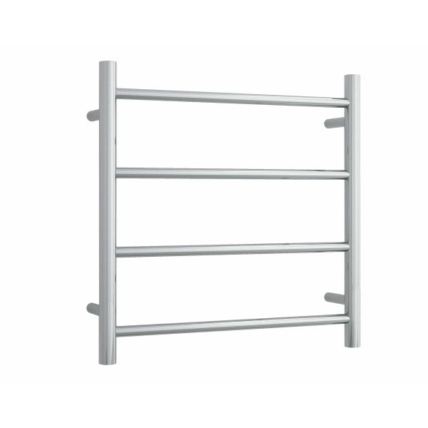 Thermorail Straight Round 550mm x 550mm Heated Ladder Towel Rail - Brushed SRB2512