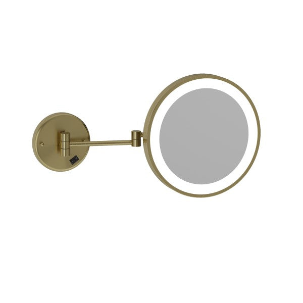 Thermogroup 3x Magnifying Mirror with Light L252CSMCBB - Brushed Brass