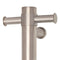Thermorail Round Vertical Single Bar Heated Towel Rail with Optional Hook VSH900HBR - Brushed Stainless