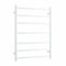 Thermorail Straight Round 600mm x 800mm Heated Ladder Towel Rail - Satin White BS44MW