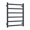 Thermorail Straight Square 600mm x 800mm Heated Ladder Towel Rail - Matte Black BS48MB