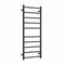 Thermorail Straight Round 450mm x 1200mm Heated Ladder Towel Rail - Matte Black SR19MB