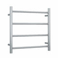 Thermorail Straight Round 550mm x 550mm Heated Ladder Towel Rail - Brushed SRB25M