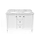 Turner Hastings Coventry 1200mm Satin White Vanity, Marble Top, Double Bowl