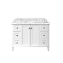 Turner Hastings Coventry 1200mm Satin White Vanity, Marble Top, Single Bowl