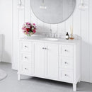 Turner Hastings Coventry 1200mm Satin White Vanity, Marble Top, Single Bowl